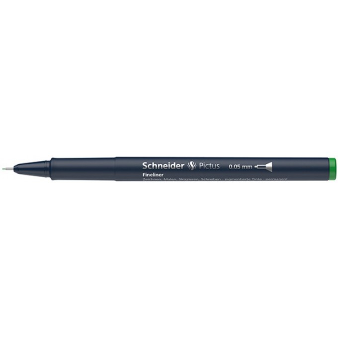 Cienkopis SCHNEIDER Pictus, 0,05 mm, zielony