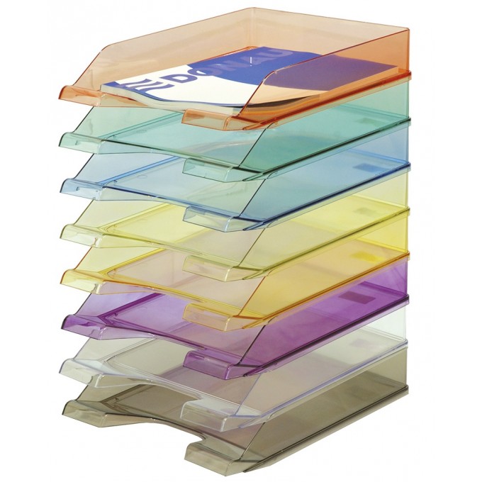 Szufladka na biurko DONAU, polistyren, A4, standard, niebieska