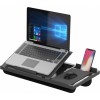 Podstawa pod laptopa z podkładką pod mysz Q-CONNECT, 51,8 x 28,1 x 5,9 cm, czarna Podstawa pod laptopa z podkładką pod mysz Q-CONNECT, 51,8 x 28,1 x 5,9 cm, czarna