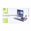 Podstawa pod laptopa z podkładką pod mysz Q-CONNECT, 51,8 x 28,1 x 5,9 cm, czarna Podstawa pod laptopa z podkładką pod mysz Q-CONNECT, 51,8 x 28,1 x 5,9 cm, czarna