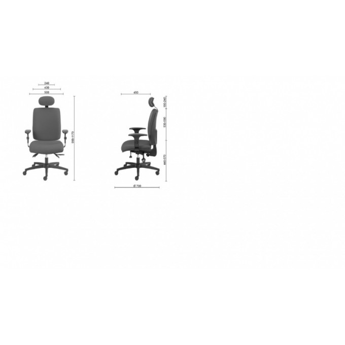 Fotel biurowy OFFICE PRODUCTS Kefalonia, czarny