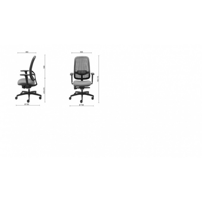 Fotel biurowy OFFICE PRODUCTS Skiatos, czarny