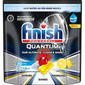 Tabletki do zmywarki FINISH Quantum Ultimate 30 szt., lemon