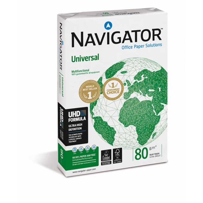 Papier ksero NAVIGATOR UNIVERSAL FSC, A4, klasa A, 80 gsm, 500 ark