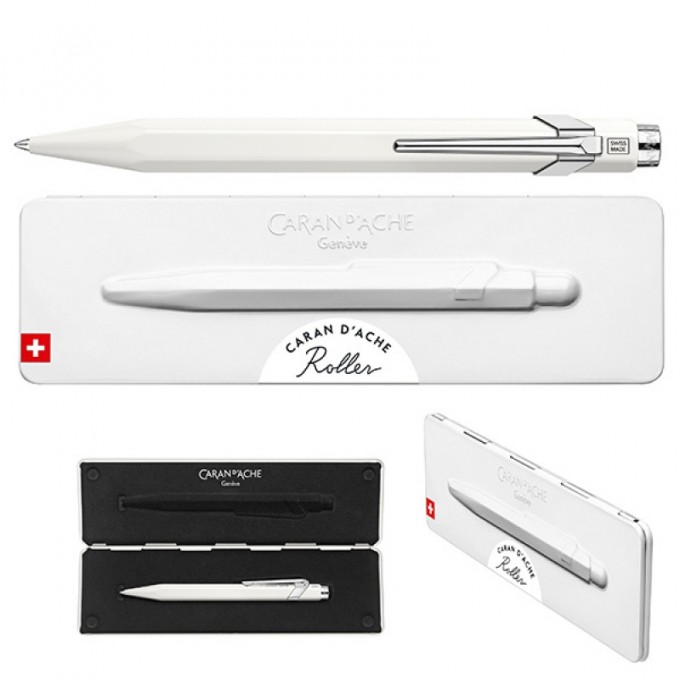 Pióro kulkowe CARAN D'ACHE 849, w pudełku, białe