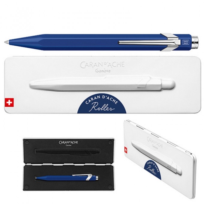 Pióro kulkowe CARAN D'ACHE 849, w pudełku, niebieskie