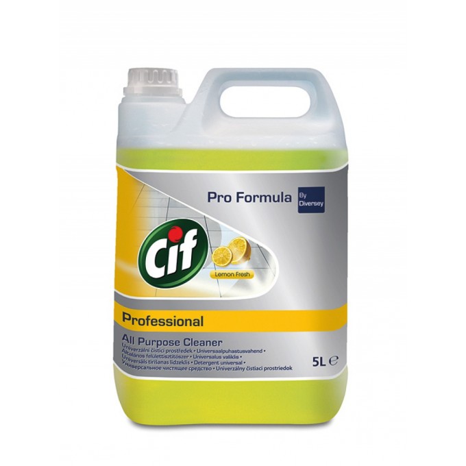 Preparat do mycia podłóg i różnych powierzchni CIF Diversey, 5L, cytrynowy