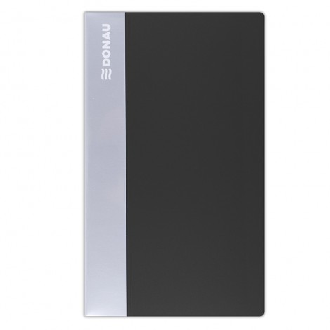 Wizytownik DONAU, PP, na 120 wizytówek, czarny