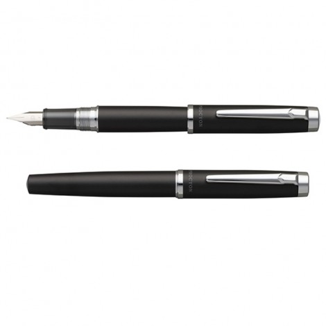 Pióro wieczne PLATINUM Procyon Luster Black Mist, F, czarne