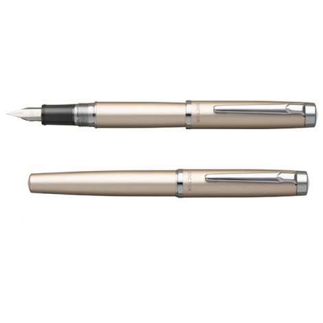 Pióro wieczne PLATINUM Procyon Luster Champagne Gold, F, złote