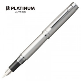 Pióro wieczne PLATINUM Procyon Luster Satin Silver, F, srebrne