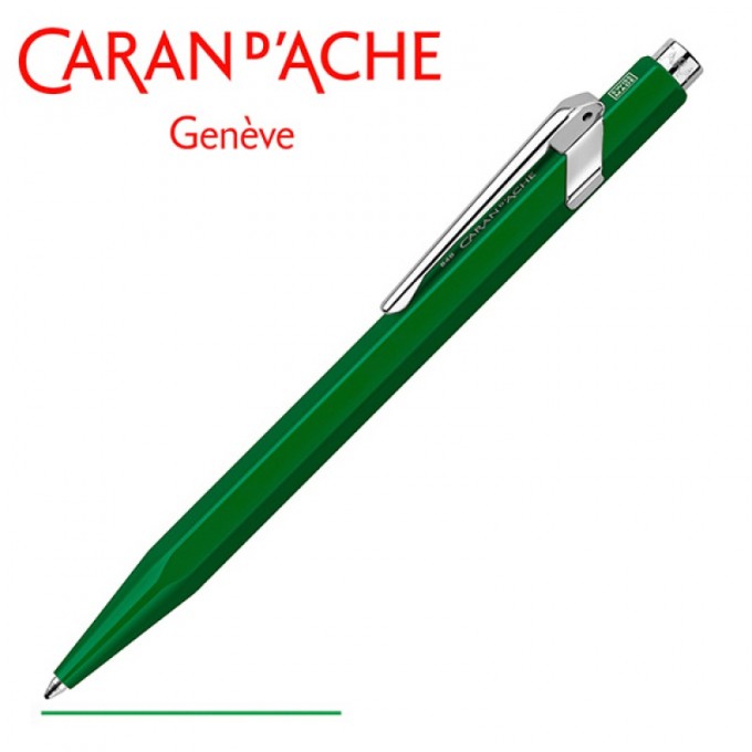 Długopis CARAN D'ACHE 849 Classic Line, M, zielony z zielonym wkładem