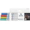 Marker akrylowy SCHNEIDER Paint-It Metallic, 2 mm, etui 4 szt., niebieski, czerowny, żółty, zielony