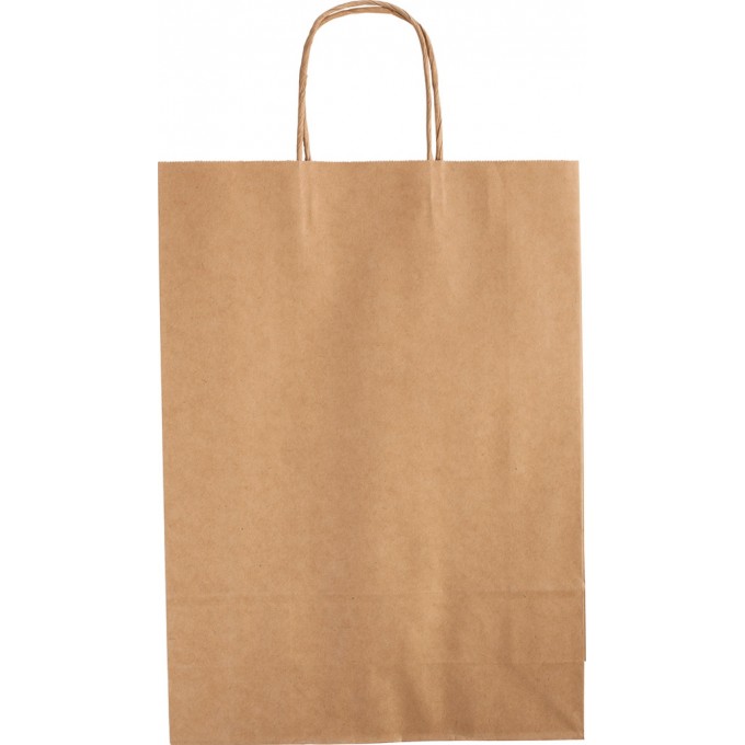 Torebka na prezenty KRAFT, papierowa, 31x11x42 cm, gr. 125g/m2, brązowa