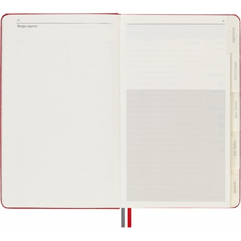 Notes MOLESKINE Passion Journal Recipe, 400 stron, czerwony