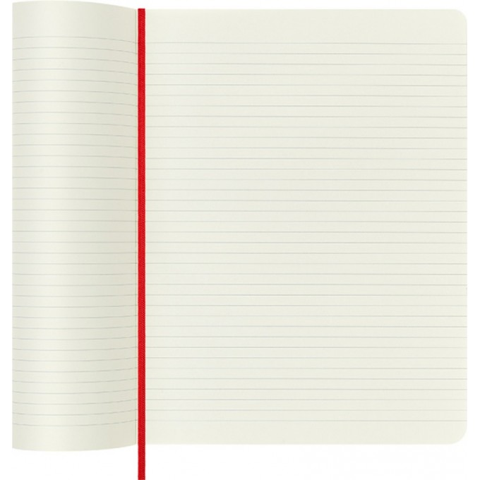 Notes MOLESKINE Classic XL, 19x25cm, w linie, miękka oprawa, 192 strony, czerwony