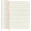 Notes MOLESKINE Classic XL, 19x25cm, w linie, miękka oprawa, 192 strony, czerwony