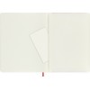 Notes MOLESKINE Classic XL, 19x25cm, w linie, miękka oprawa, 192 strony, czerwony