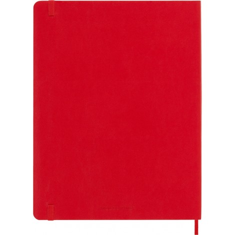 Notes MOLESKINE Classic XL, 19x25cm, w linie, miękka oprawa, 192 strony, czerwony