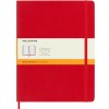 Notes MOLESKINE Classic XL, 19x25cm, w linie, miękka oprawa, 192 strony, czerwony