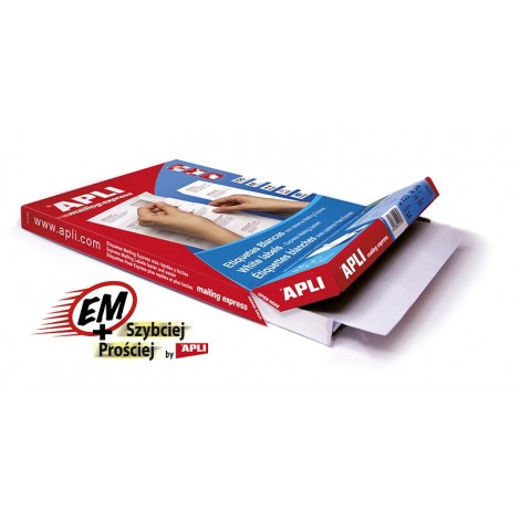 Etykiety uniwersalne APLI, 105x70mm, prostokątne, białe 100 ark.