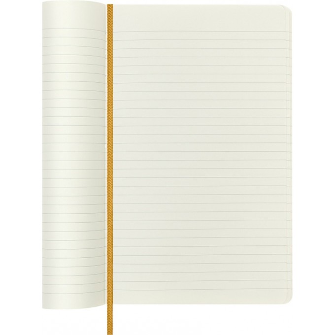 Notes MOLESKINE Classic edycja limitowana, miękka oprawa skórzana L, 13x21 cm, w linie, żółty