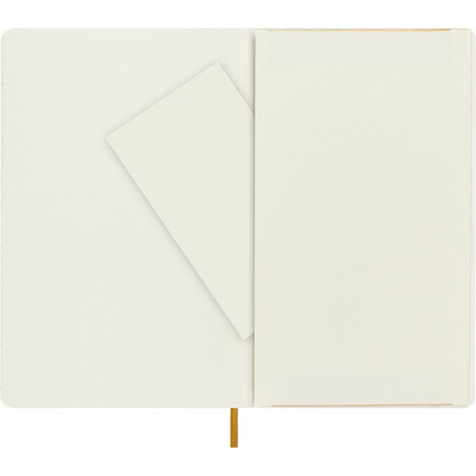 Notes MOLESKINE Classic edycja limitowana, miękka oprawa skórzana L, 13x21 cm, w linie, żółty