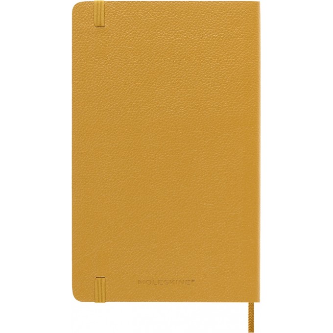 Notes MOLESKINE Classic edycja limitowana, miękka oprawa skórzana L, 13x21 cm, w linie, żółty