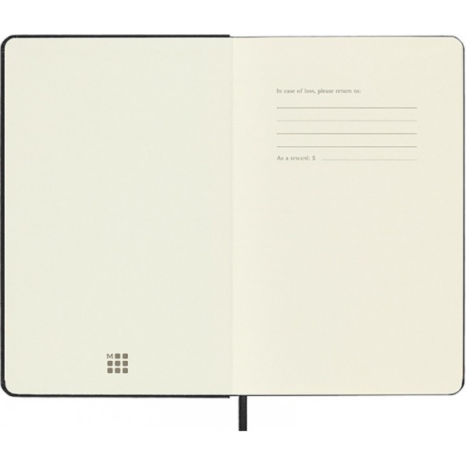 Notes MOLESKINE Classic M, 11,5x18 cm, gładki, twarda oprawa, 208 stron, czarny