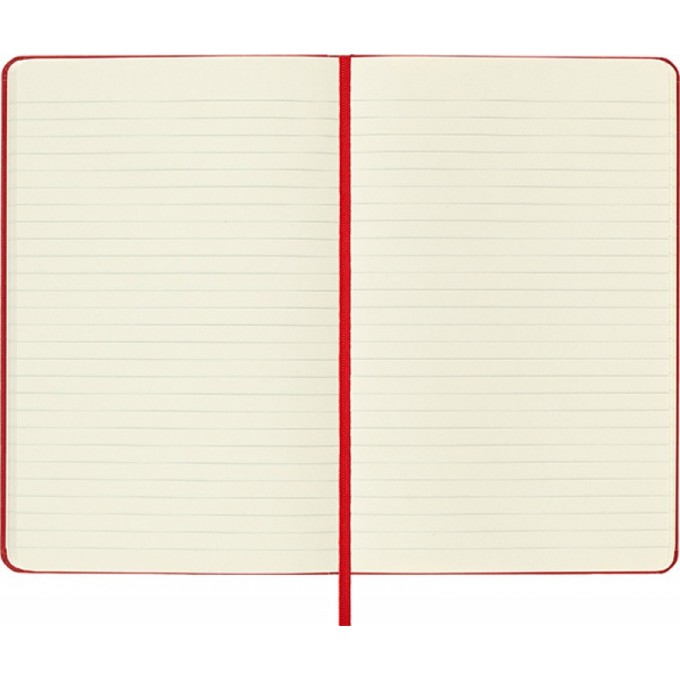 Notes MOLESKINE Classic M, 11,5x18 cm, w linie, twarda oprawa, scarlet red, 208 stron, czerwony