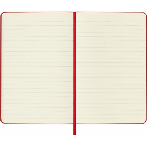 Notes MOLESKINE Classic M, 11,5x18 cm, w linie, twarda oprawa, scarlet red, 208 stron, czerwony