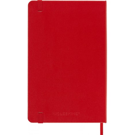 Notes MOLESKINE Classic M, 11,5x18 cm, w linie, twarda oprawa, scarlet red, 208 stron, czerwony