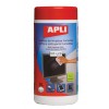 Ściereczki do czyszczenia ekranów APLI, tuba, 100szt.