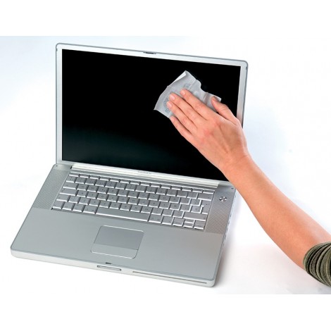 Ściereczki do czyszczenia ekranów APLI, tuba, 100szt.