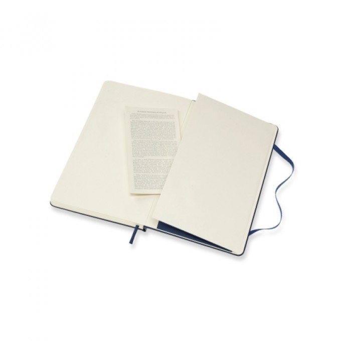 Notes MOLESKINE Classic L (13x21 cm) w kropki, twarda oprawa, sapphire blue, 240 stron, niebieski