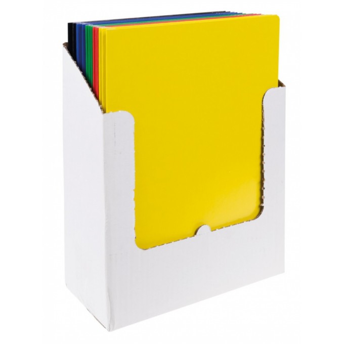 Teczka z gumką OFFICE PRODUCTS, karton, A4, 300gsm, 3-skrz., mix kolorów