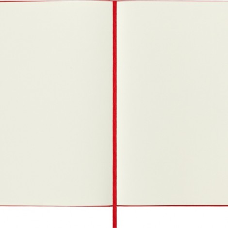 Notes MOLESKINE Classic L (13x21cm) gładki, twarda oprawa, 240 stron, czerwony