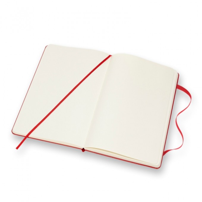 Notes MOLESKINE Classic L (13x21cm) gładki, twarda oprawa, 240 stron, czerwony