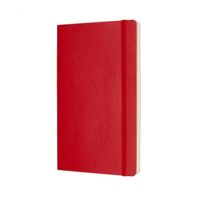 Notes MOLESKINE Classic L (13x21cm) w kropki, miękka oprawa, 192 strony, czerwony