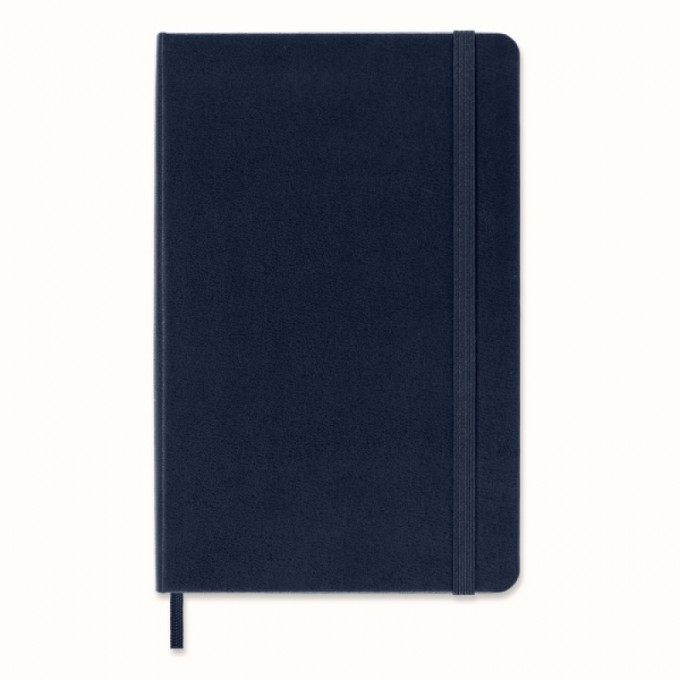 Notes MOLESKINE Classic M (11,5x18 cm) w kropki, twarda oprawa, sapphire blue, 208 stron, niebieski