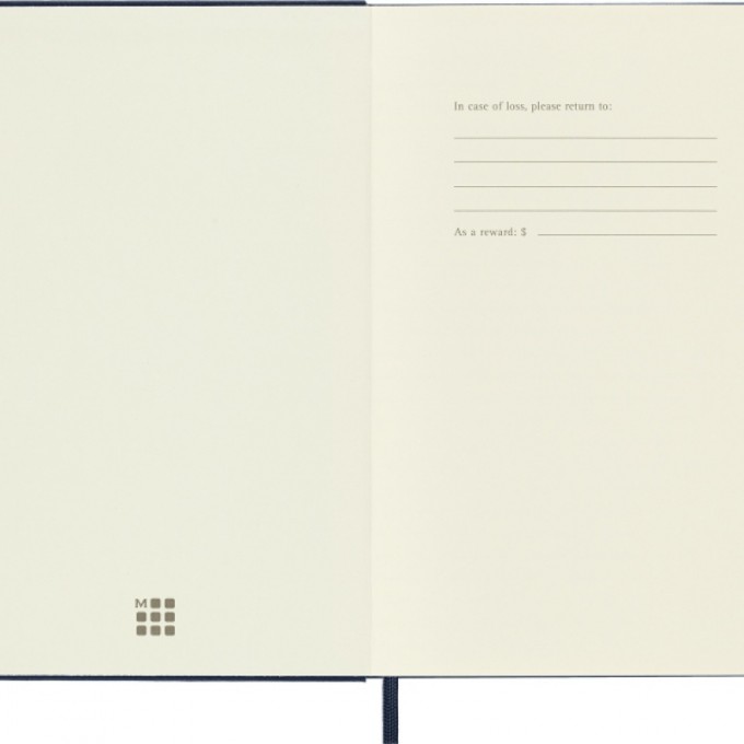 Notes MOLESKINE Classic M (11,5x18 cm) w kropki, twarda oprawa, sapphire blue, 208 stron, niebieski