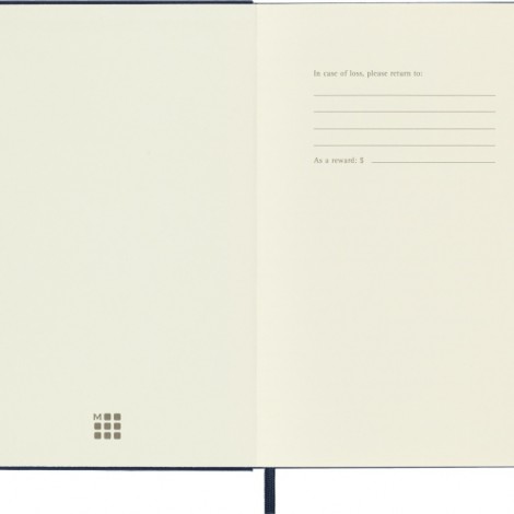 Notes MOLESKINE Classic M (11,5x18 cm) w kropki, twarda oprawa, sapphire blue, 208 stron, niebieski