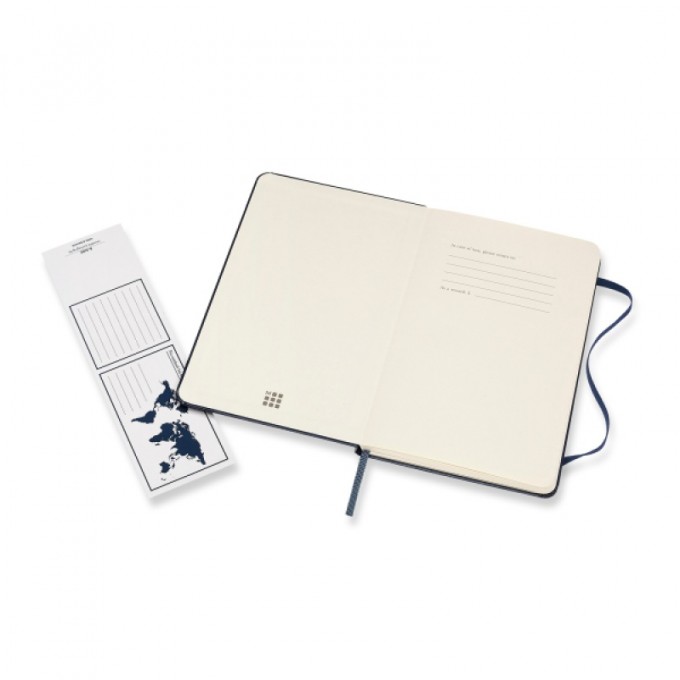 Notes MOLESKINE Classic M (11,5x18 cm) w linie, twarda oprawa, sapphire blue, 208 stron, niebieski