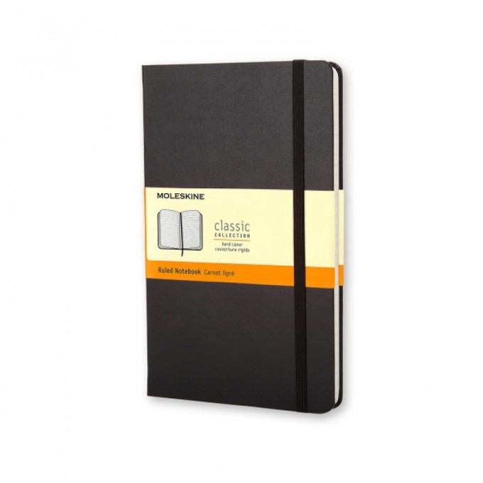 Notes MOLESKINE Classic P (9x14cm) w linie, twarda oprawa, 192 strony, czarny
