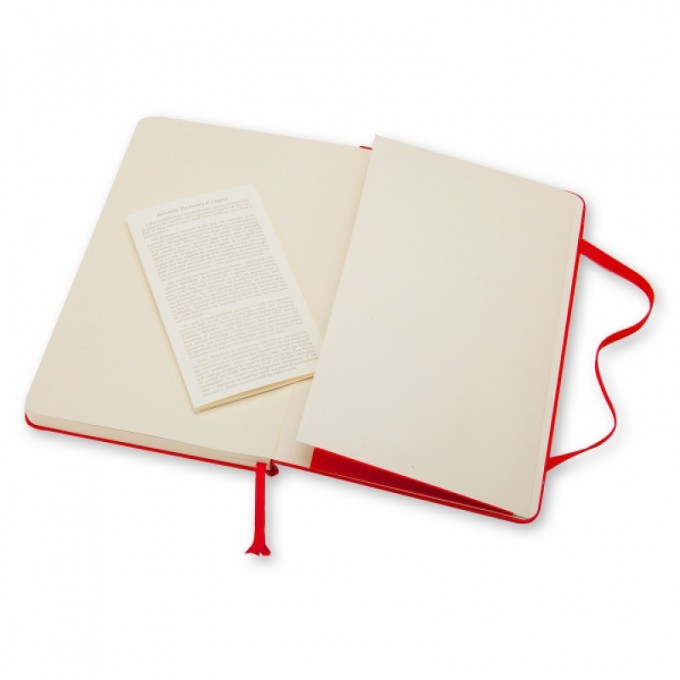 Notes MOLESKINE Classic P (9x14cm) w linie, twarda oprawa, 192 strony, czerwony