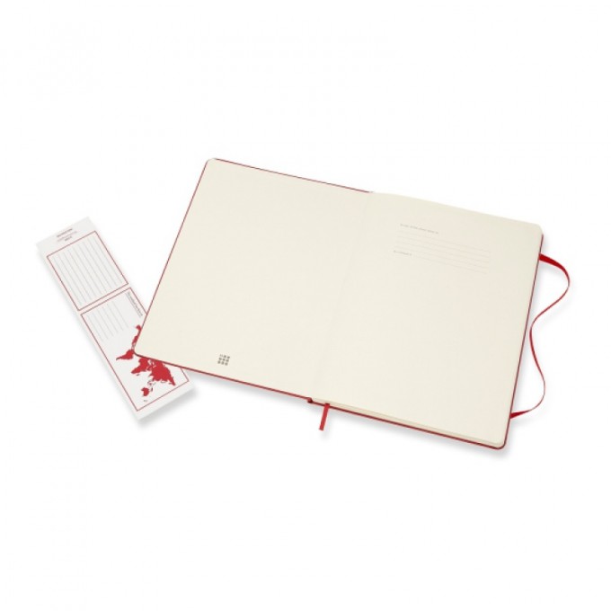 Notes MOLESKINE Classic XL (19x25 cm) gładki, twarda oprawa, 192 strony, czerwony