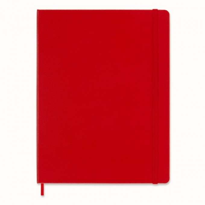 Notes MOLESKINE Classic XL (19x25 cm) w linie, twarda oprawa, 192 strony, czerwony