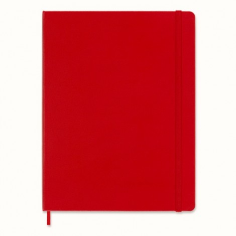 Notes MOLESKINE Classic XL (19x25 cm) w linie, twarda oprawa, 192 strony, czerwony