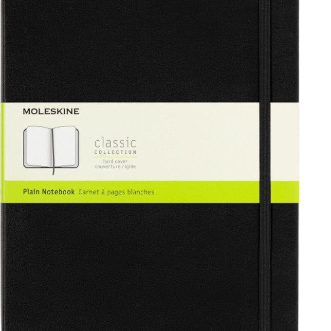 Notes MOLESKINE Classic XL (19x25cm) gładki, twarda oprawa, 192 strony, czarny