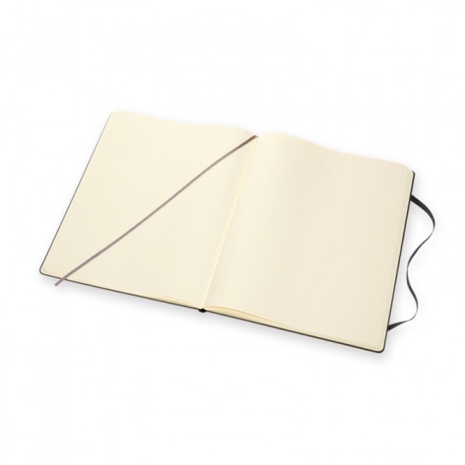 Notes MOLESKINE Classic XXL (21,6x27,9 cm) w kropki, twarda oprawa, 192 strony, czarny